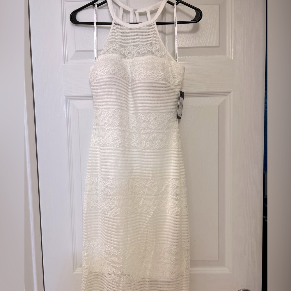 White lace dress